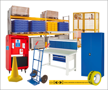 Longspan Shelving / Racking, Container Trolleys, Shelving Systems, Hand Pallet Trucks, Litter Bins, Workbenches, Sack Trucks / Barrows, Safety Barriers / Temporary Barriers, Bike Racks and Cycle Stands, Wheelie Bins, Dustbins, Rubbish, Skips, Refuse Containers, Trucks and Trolleys, Hazardous Storage.